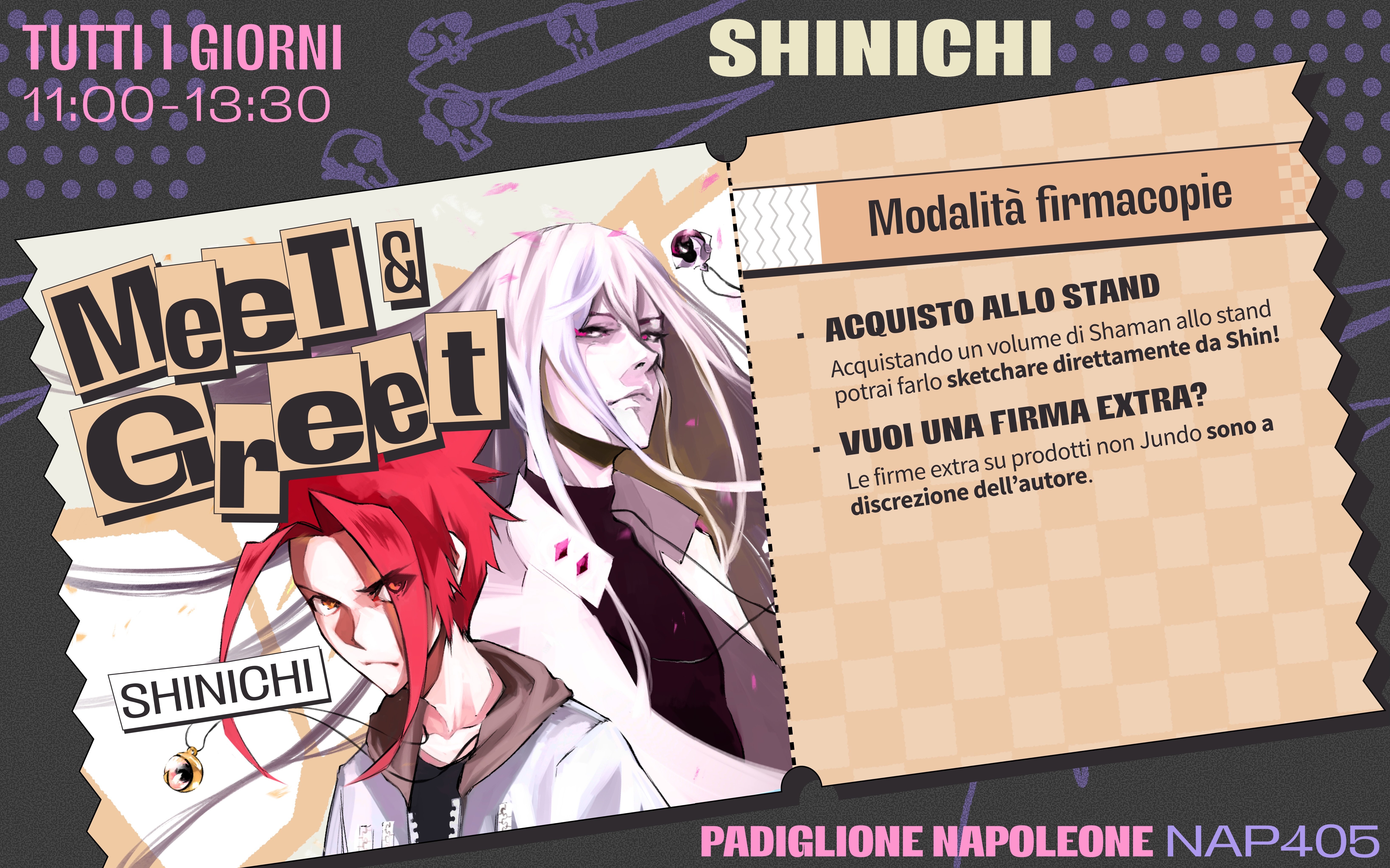 Lucca Comics & Games 2026 - Firmacopie Shinichi